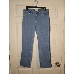 LOGO  Jeans by Lori Goldstein Womens Size 10 Boyfriend Medium Wash High Rise